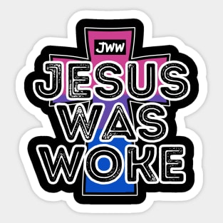 Jesus Was Woke - Bisexual Pride Sticker